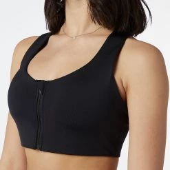 New Balance Women's Power X Zip Front Bra For Women Black -New Balance Sales unnamed file 1004