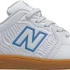 New Balance Kids' Audazo V5+ Indoor Soccer Shoes For Girls' White/blue