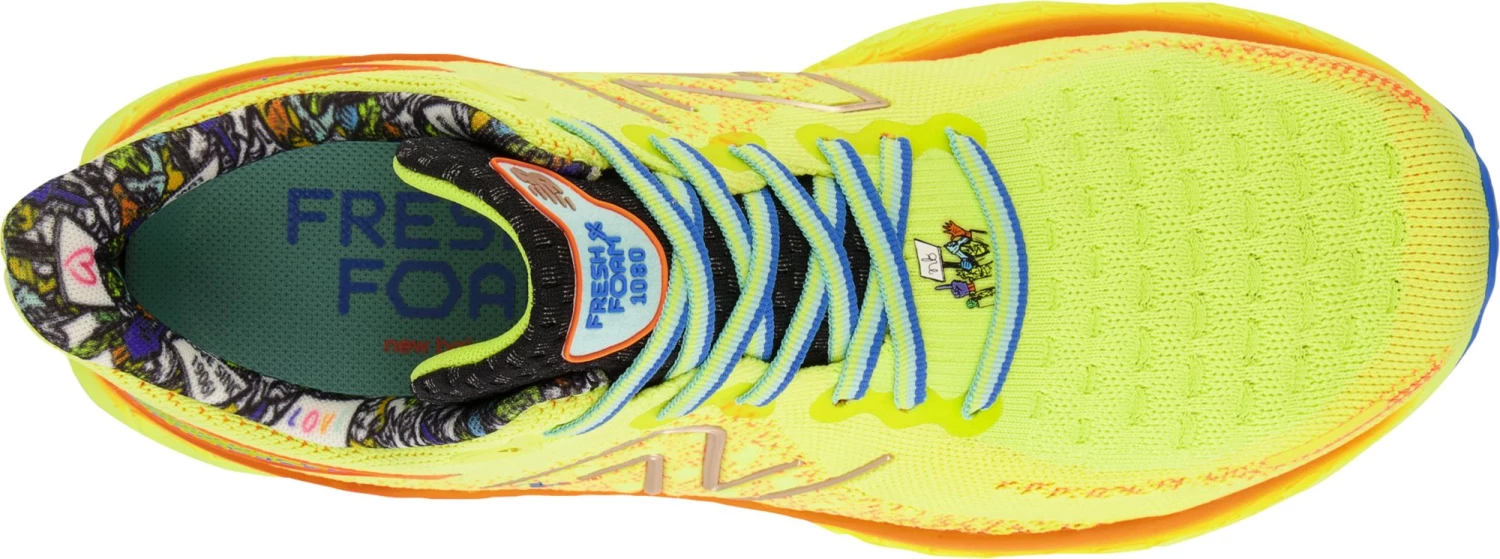 New Balance Women's Fresh Foam X 1080v12 Running Shoes For Women Yellow 6 New Balance Women's Fresh Foam X 1080v12 Running Shoes For Women Yellow - Image 4