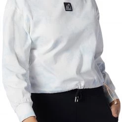 New Balance Women's All Terrain Tie Dye Long Sleeve Shirt For Women White