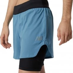 New Balance Men's Q Speed Fuel 2-in-1 5" Shorts For Men Light Slate -New Balance Sales unnamed file 1183