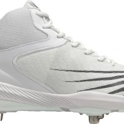 New Balance Men's FuelCell 4040 V6 Metal Mid Baseball Cleats For Men White