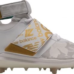 New Balance Men's Lindor 1 TPU Baseball Cleats For Men White/gold