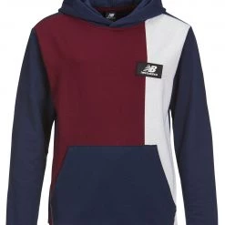 New Balance Boys' Pullover Fleece Hoodie For Boys' Natural Indigo