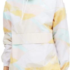 New Balance Women's Mystic Minerals Anorak Jacket For Women White Multi