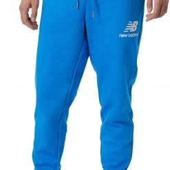 New Balance Men's Essentials Stacked Logo Sweatpants For Men Black