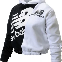 New Balance Girls' Lifestyle Fleece Pullover Hoodie For Girls' Black