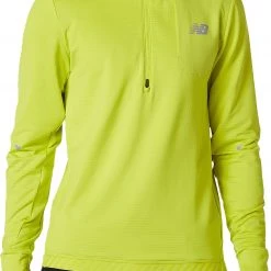 New Balance Mens's Heat Grid Half Zip Pullover For Men Sulphur Yellow