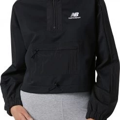 New Balance Women's Athletics Amplified 1/4 Zip Jacket For Women Black