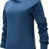New Balance Women's Q Speed Run Crewneck Sweatshirt For Women Stone Blue Heather -New Balance Sales unnamed file 374
