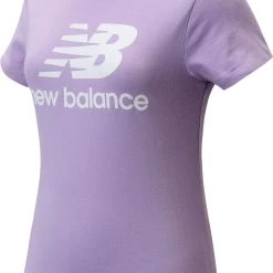 New Balance Girls' Core Logo T-Shirt For Girls' Grey Heather