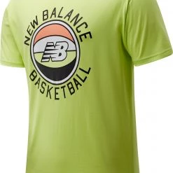 New Balance Men's Sunrise Basketball T-Shirt For Men Lemon