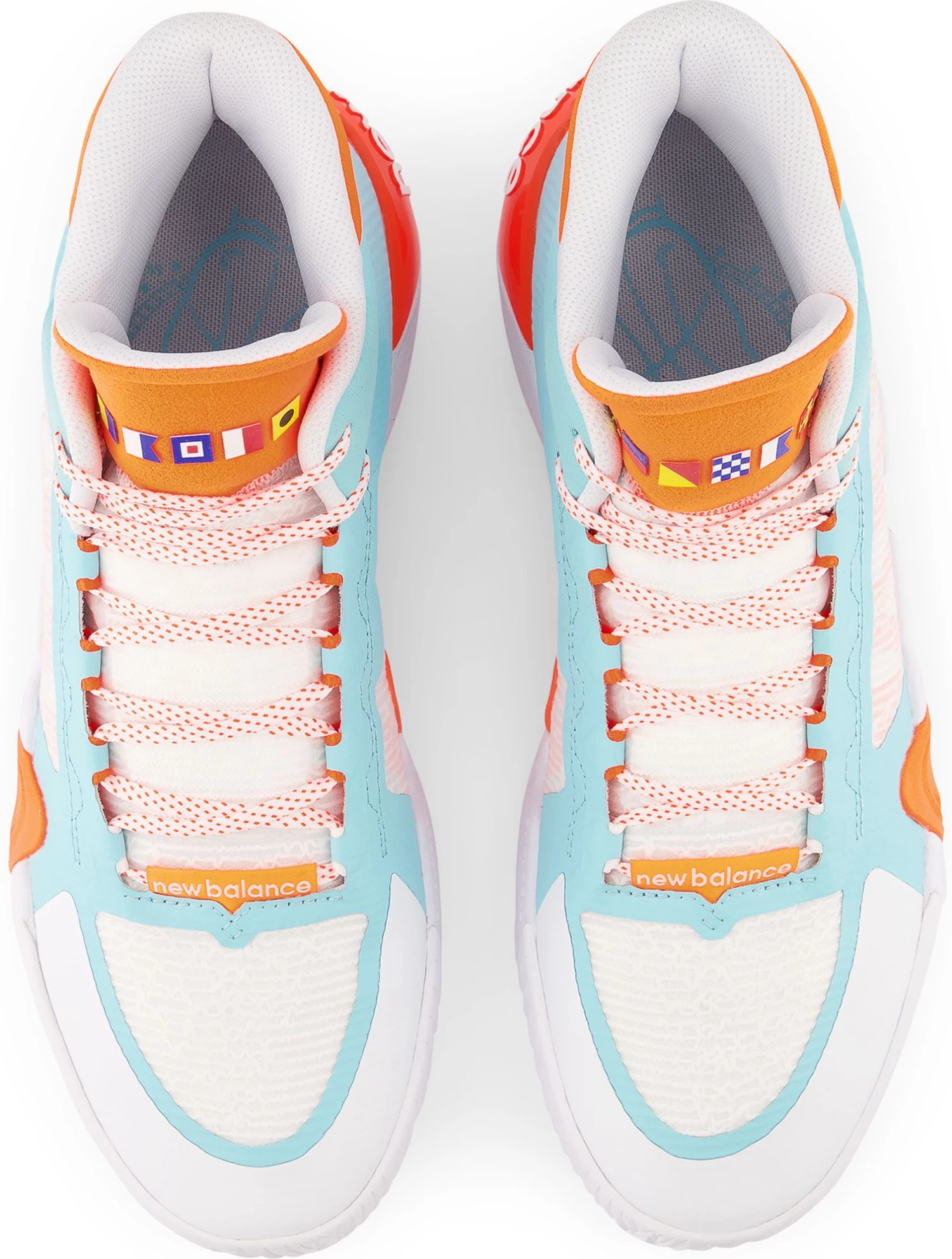 New Balance Kawhi 2 Basketball Shoes For Men White/blue/orange 6 New Balance Kawhi 2 Basketball Shoes For Men White/blue/orange - Image 4