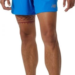 New Balance Men's Impact Run 5" Shorts For Men Vibrant Orange