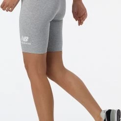 New Balance Women's Essentials Stacked Fitted Shorts For Women Athletic Grey -New Balance Sales unnamed file 665