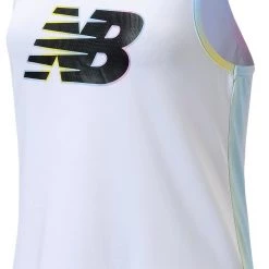 New Balance Girls' Graphic Performance Tank Top For Girls' White