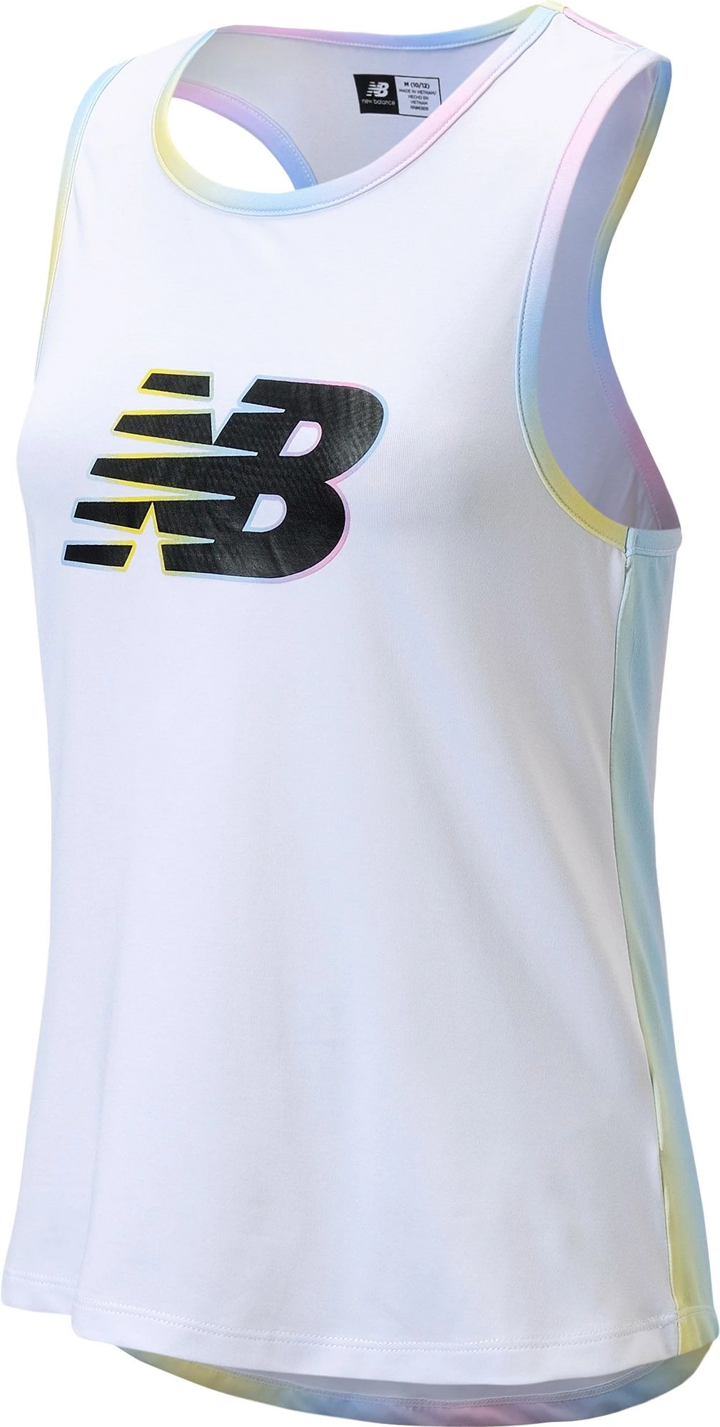 New Balance Girls' Graphic Performance Tank Top For Girls' White 3 New Balance Girls' Graphic Performance Tank Top For Girls' White