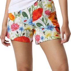 New Balance Women's Essentials Super Bloom Printed Shorts For Women Sea Salt Heather