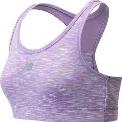 New Balance Girls' Performance Space Dye Sports Bra For Girls' White